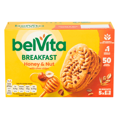 Belvita Honey Nut Biscuits - breakfast 225 Gr - UK Food & Drink - 7622202019265