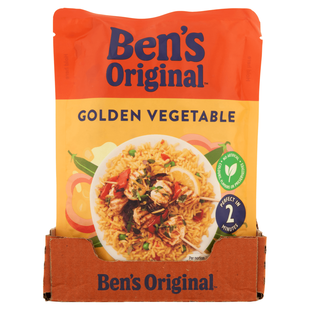Ben's Original Golden Vegetable Microwave Rice 220g - UK Food & Drink - 5010034013995