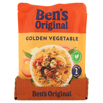 Ben's Original Golden Vegetable Microwave Rice 220g - UK Food & Drink - 5010034013995
