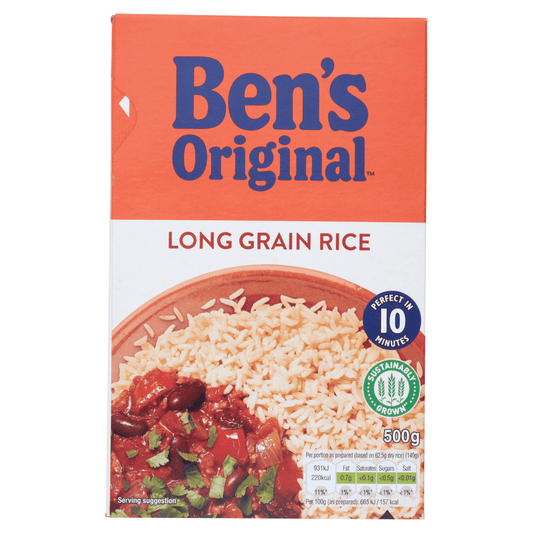 Bens Original Long Grain Rice 500g - UK Food & Drink - 5410673003683