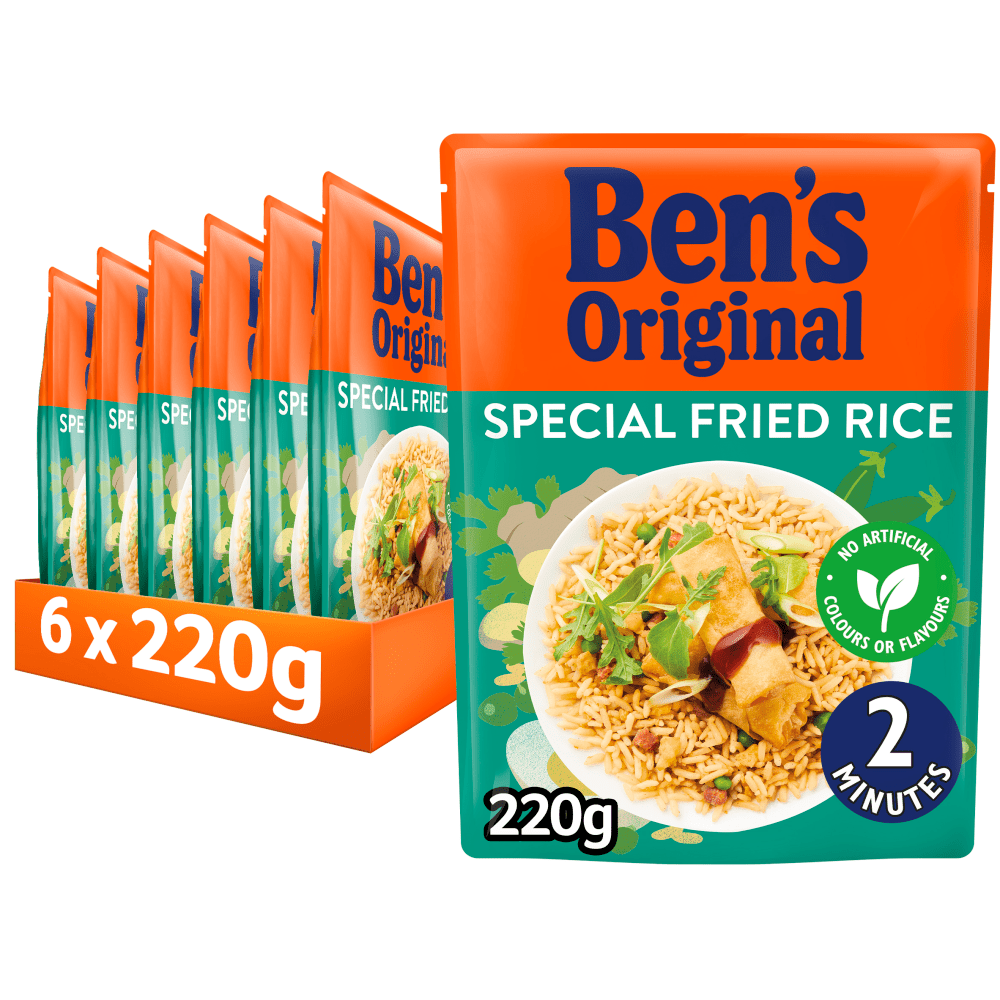 Ben's Original Special Fried Microwave Rice 220g - UK Food & Drink - 5010034014114