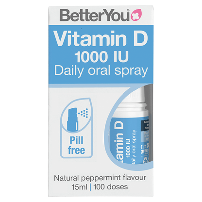 BetterYou D1000 Vitamin D Daily Oral Spray 15ml - UK Food & Drink - 96000793