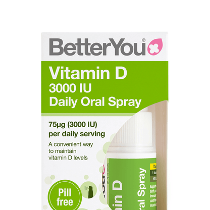 BetterYou D3000 Vitamin D Daily Oral Spray Natural Peppermint Flavour 15ml - UK Food & Drink - 96032879