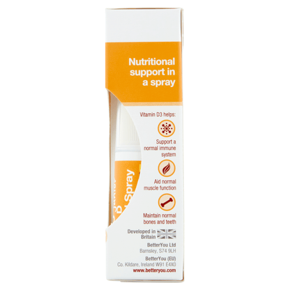 BetterYou Junior D400 Vitamin D Daily Oral Spray Natural Peppermint Flavour 15ml - UK Food & Drink - 96170823