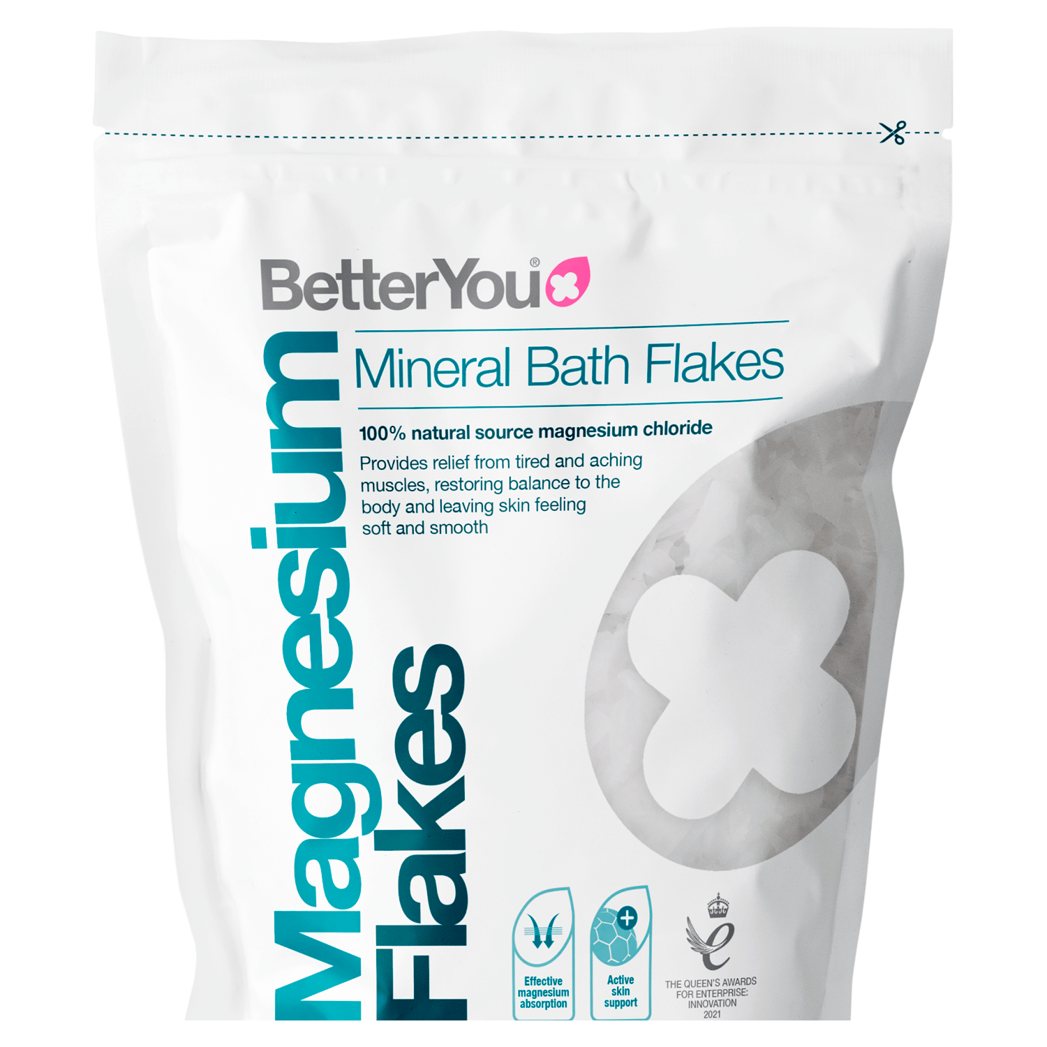 BetterYou Magnesium Mineral Bath Flakes 1kg - UK Food & Drink - 5060148520339