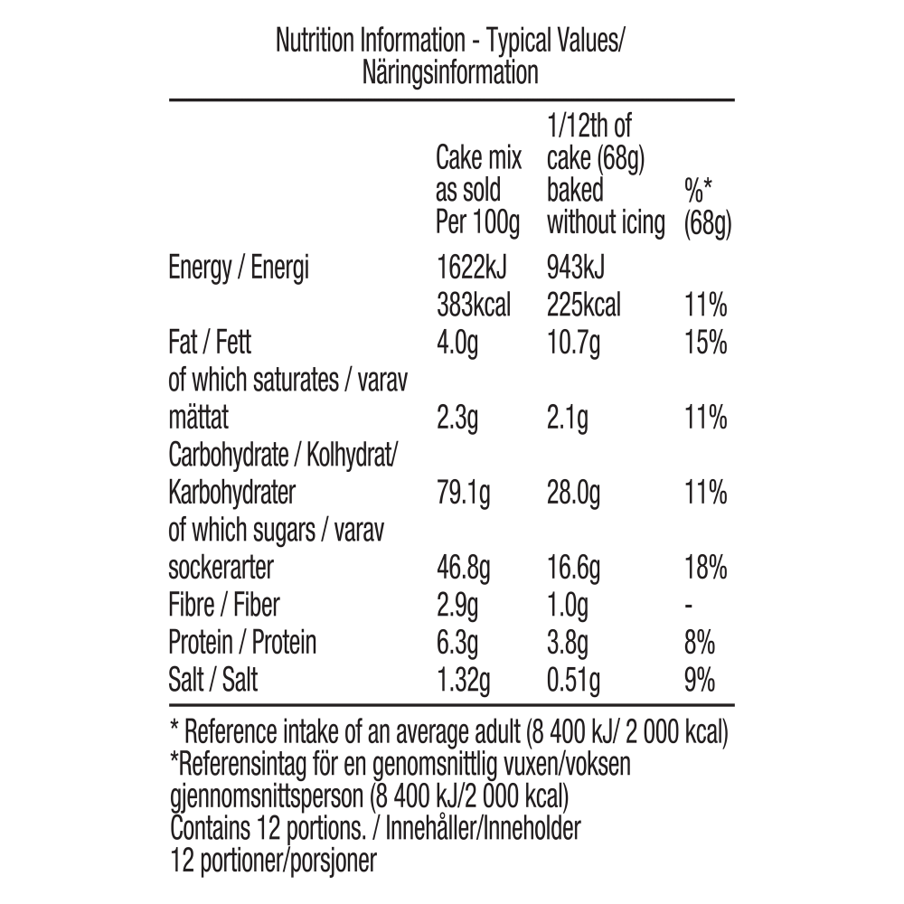 Betty Crocker Country Carrot Cake Mix 425g - UK Food & Drink - 5010084903574