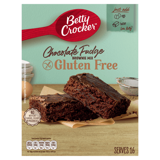 Betty Crocker Gluten Free Chocolate Fudge Brownie Mix 415g - UK Food & Drink - 9300695007201