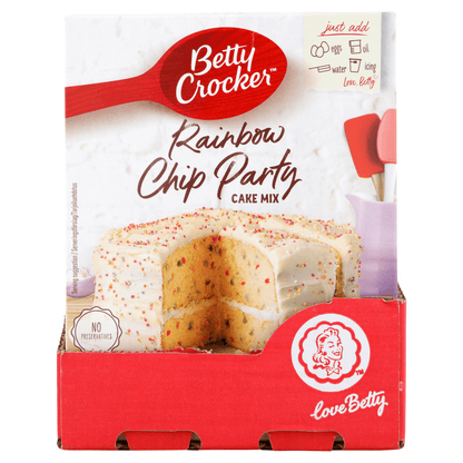Betty Crocker Rainbow Chip Party Cake Mix 425g - UK Food & Drink - 5010084904861