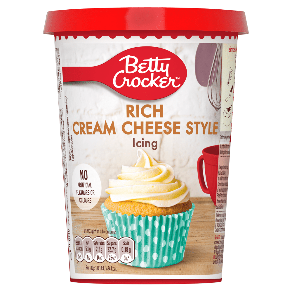 Betty Crocker Rich Cream Cheese Style Icing 400g - UK Food & Drink - 5010084902706