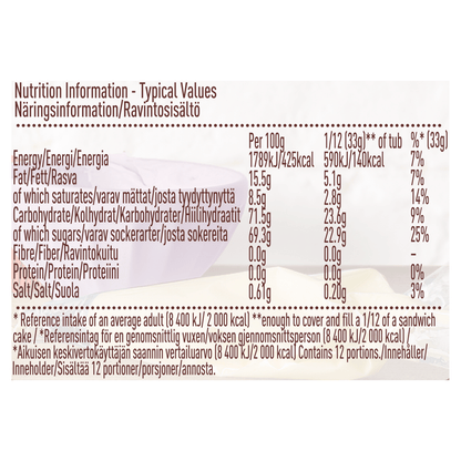Betty Crocker Vanilla Buttercream Flavour Icing 400g - UK Food & Drink - 5010084902669