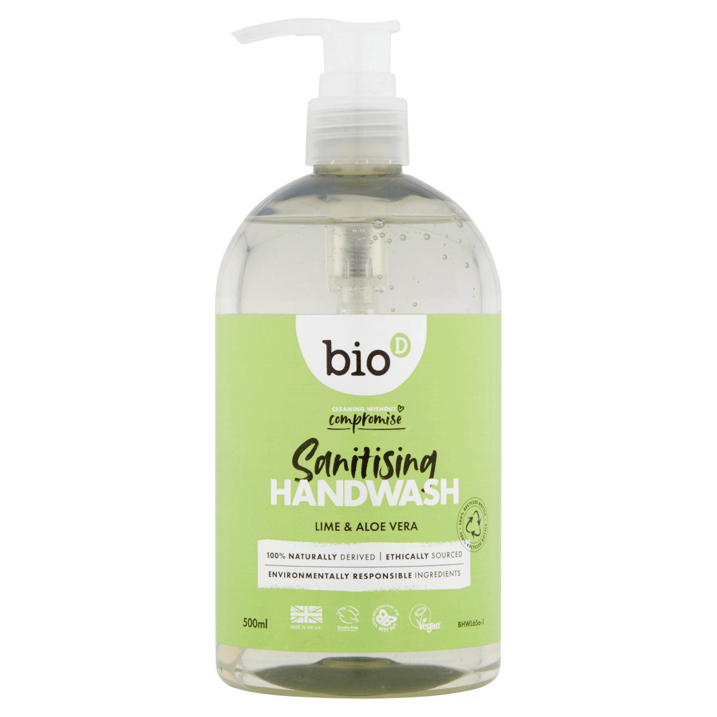 Bio D Cleansing Handwash Lime & Aloe Vera 500ml - UK Food & Drink - 5034938500023