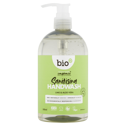 Bio D Cleansing Handwash Lime & Aloe Vera 500ml - UK Food & Drink - 5034938500023