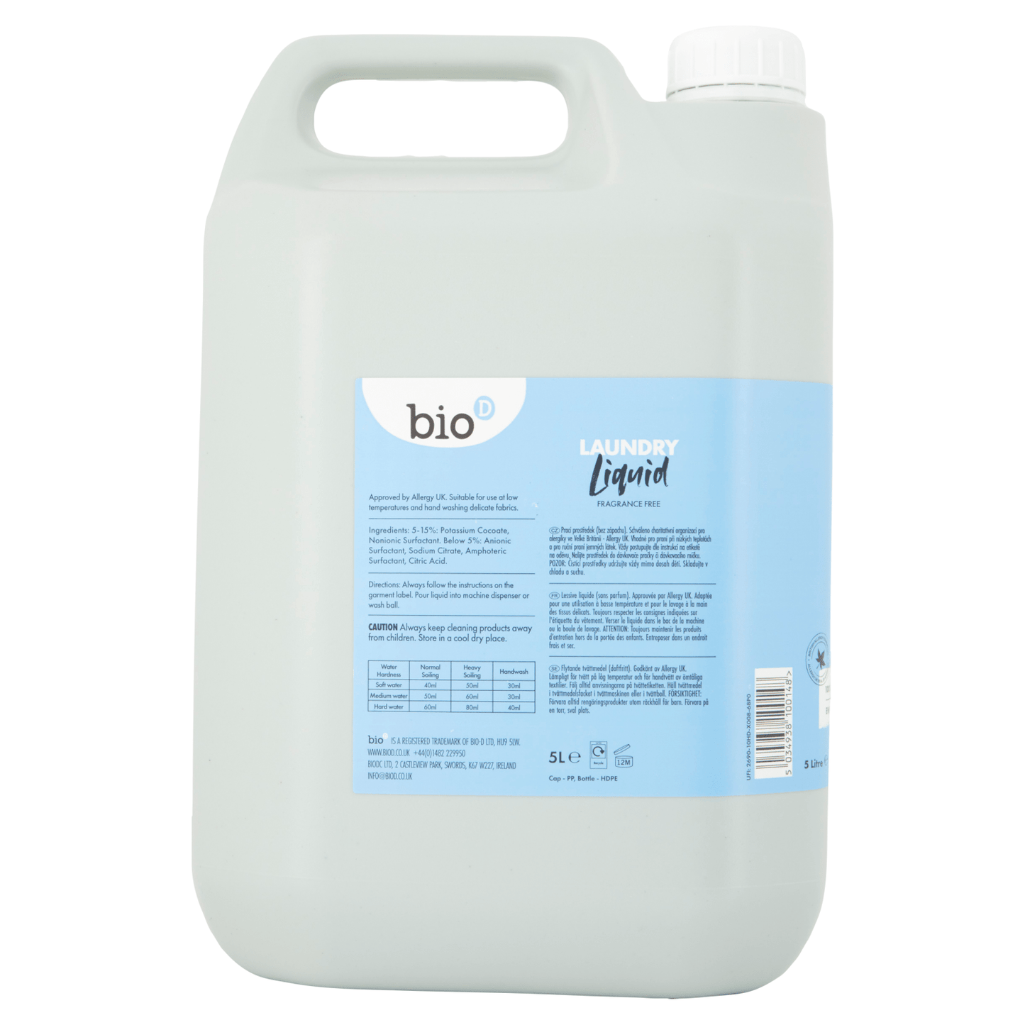 Bio D Laundry Liquid 5 Litre - UK Food & Drink - 5034938100148