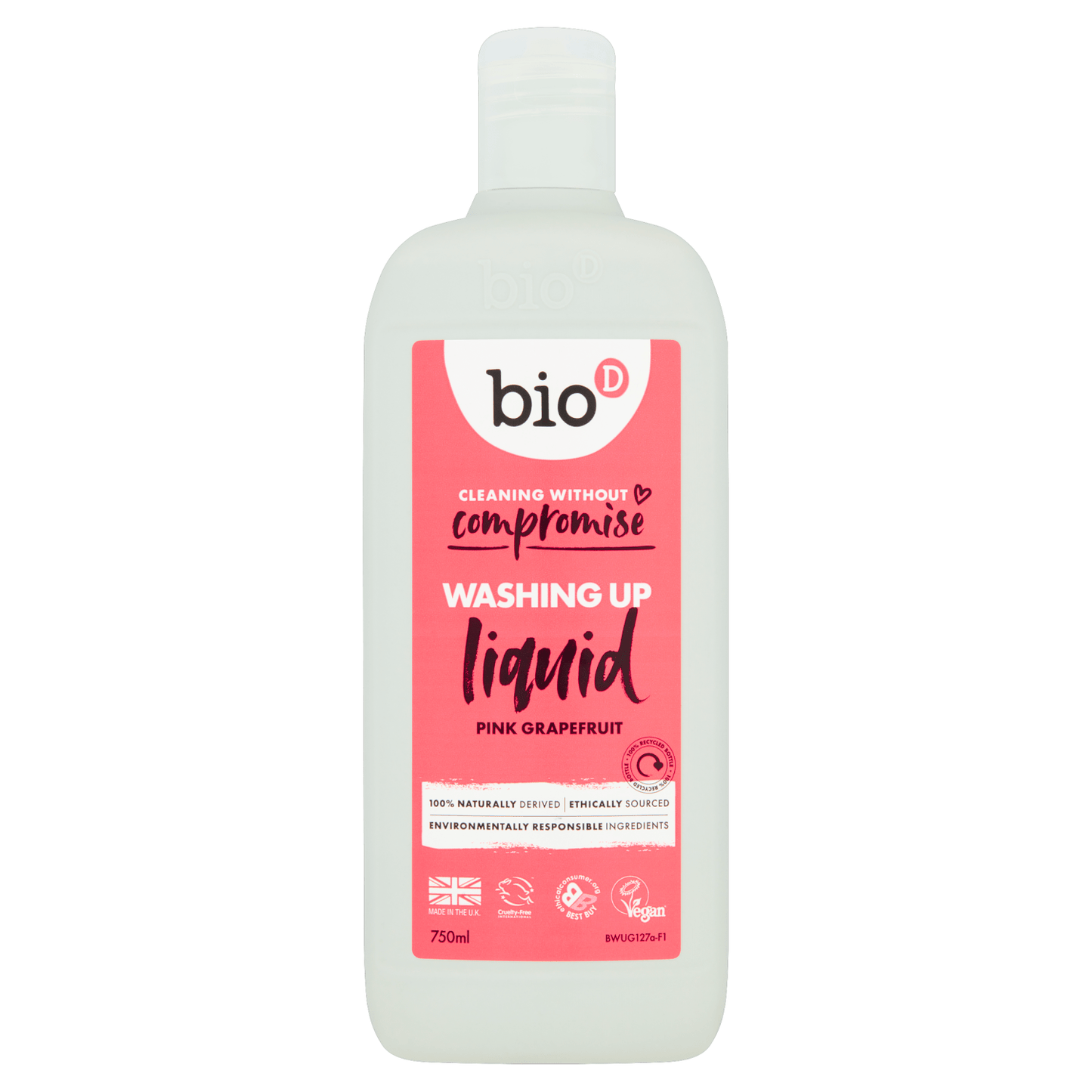 Bio D Pink Grapefruit Washing Up Liquid 750ml - UK Food & Drink - 5034938200091