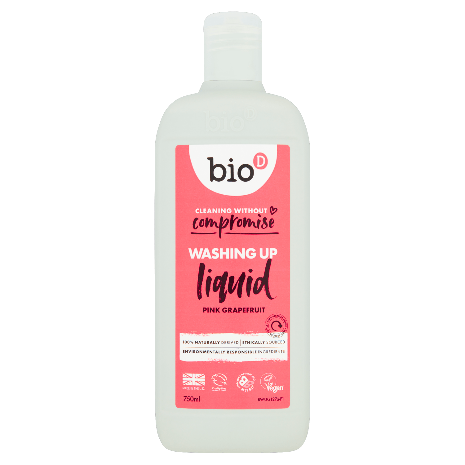 Bio D Pink Grapefruit Washing Up Liquid 750ml - UK Food & Drink - 5034938200091