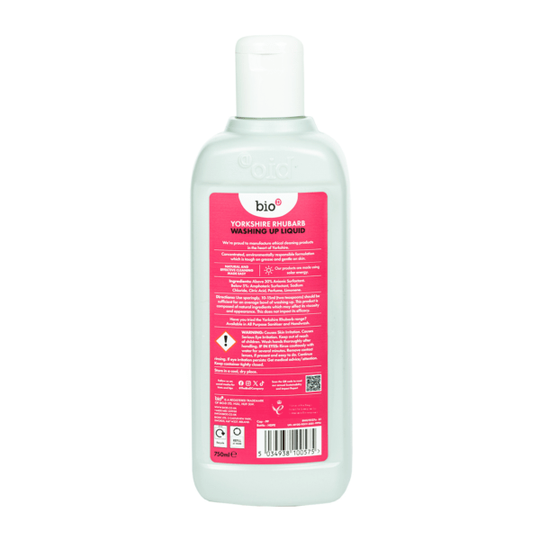 Bio - D Rhubarb Washing Up Liquid - UK Food & Drink - 5034938100605