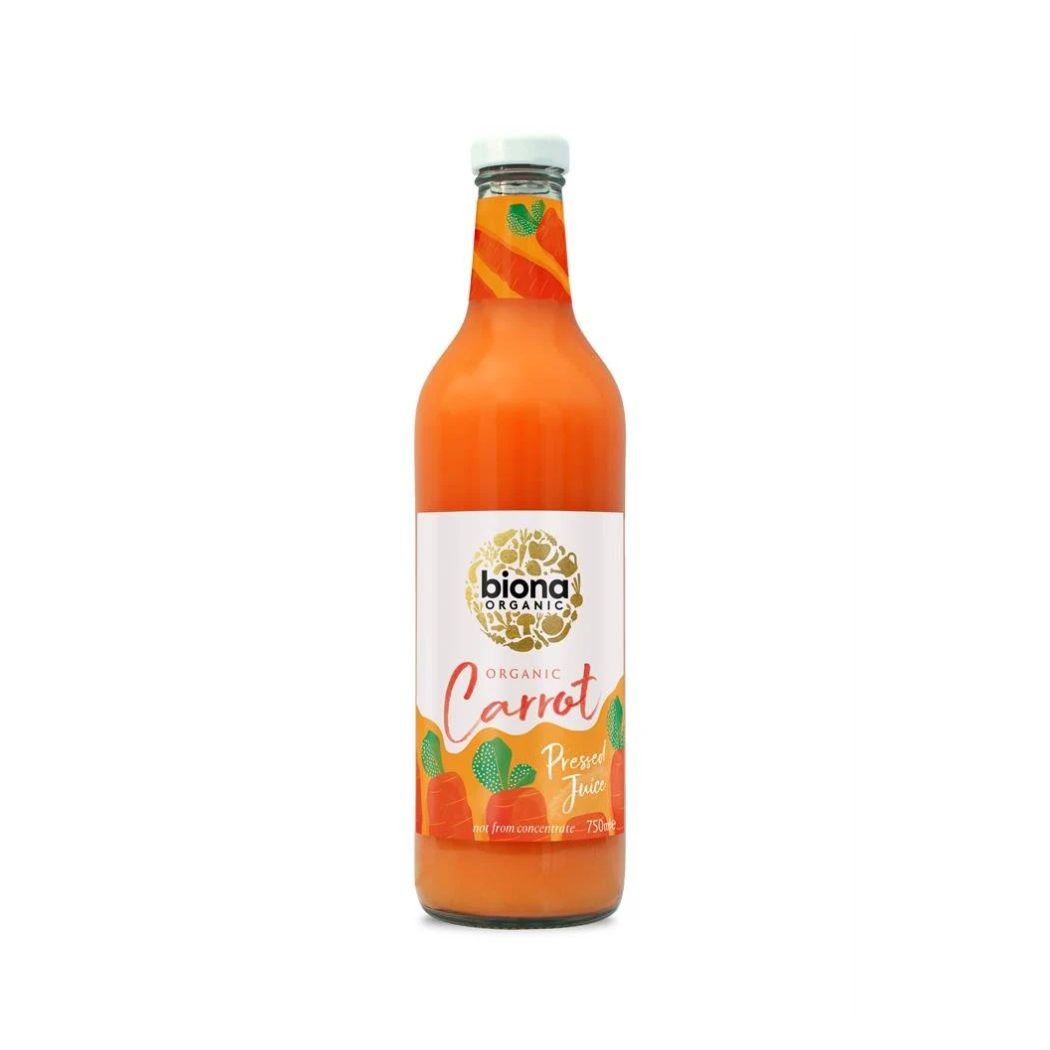 Biona Carrot Juice - Pressed - Organic - UK Food & Drink - 5032722318328