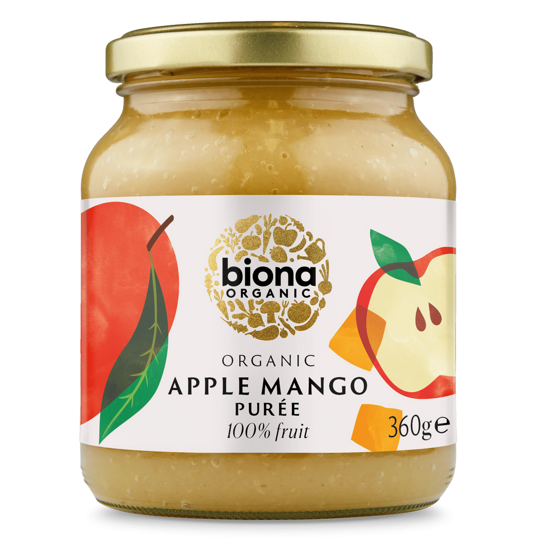 Biona Organic Apple Mango Puree 360g - UK Food & Drink - 5032722312609