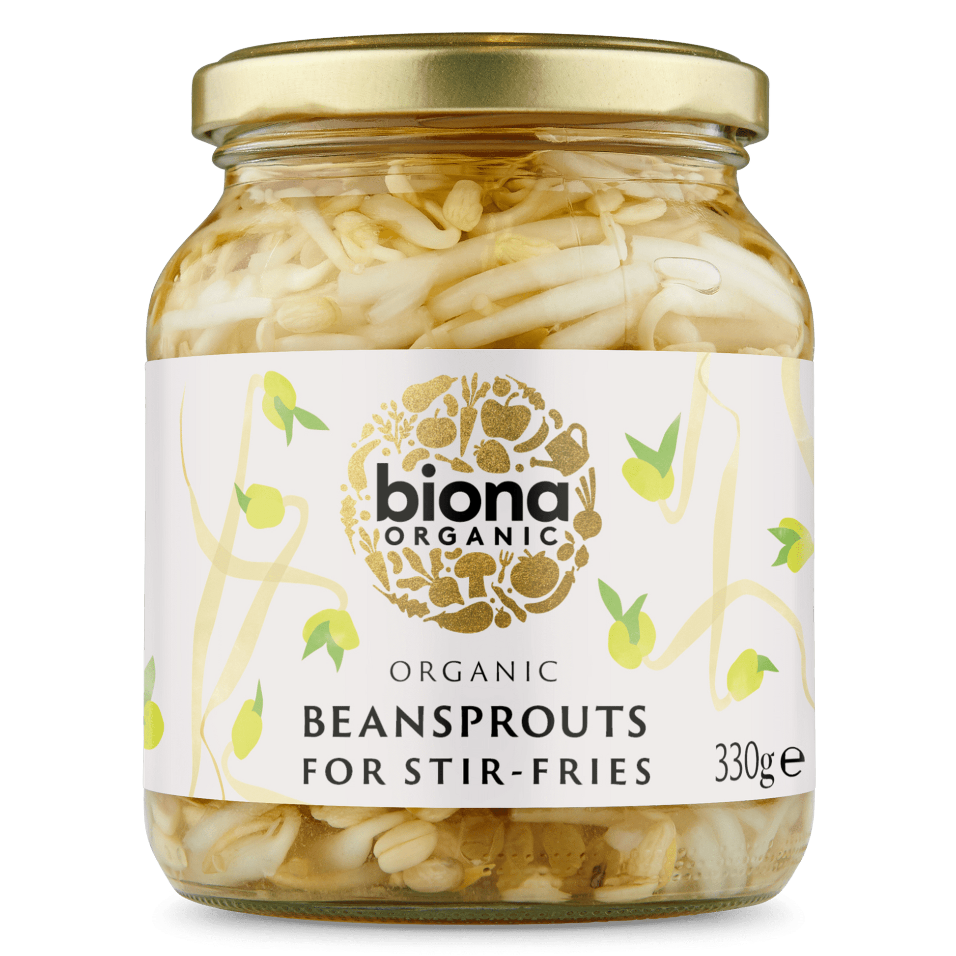 Biona Organic Beansprouts for Stir - Fries 330g - UK Food & Drink - 5032722315914