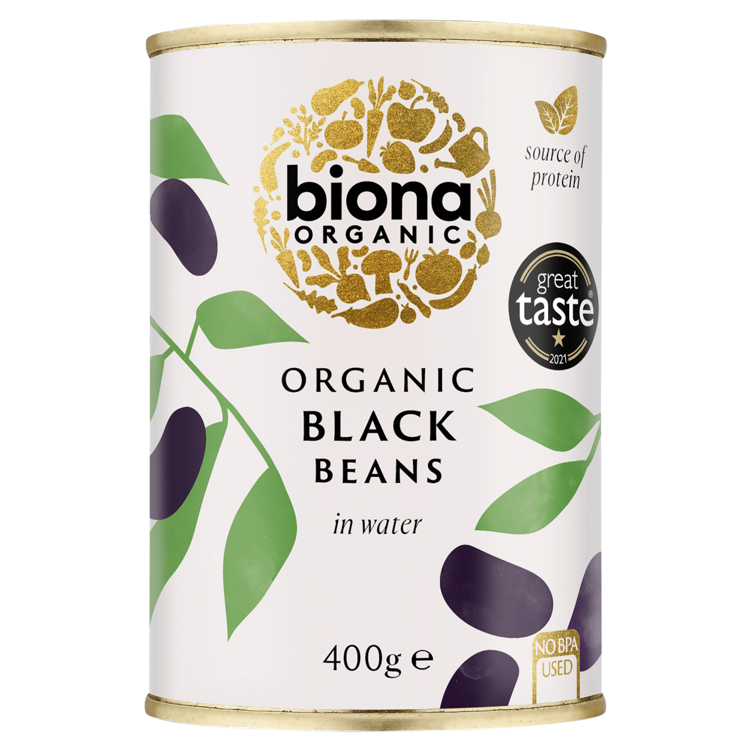 Biona Organic Black Beans in Water 240g - UK Food & Drink - 5032722309791