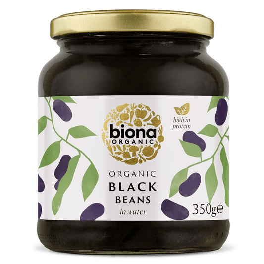 Biona Organic Black Beans in Water 350g - UK Food & Drink - 5032722316454