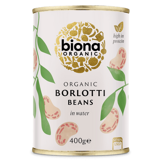 Biona Organic Borlotti Beans in Water 400g - UK Food & Drink - 5032722315341