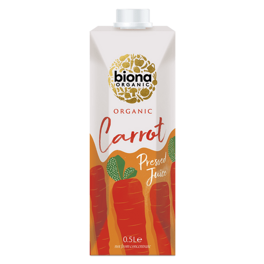 Biona Organic Carrot Pressed Juice 0.5L - UK Food & Drink - 5032722315471