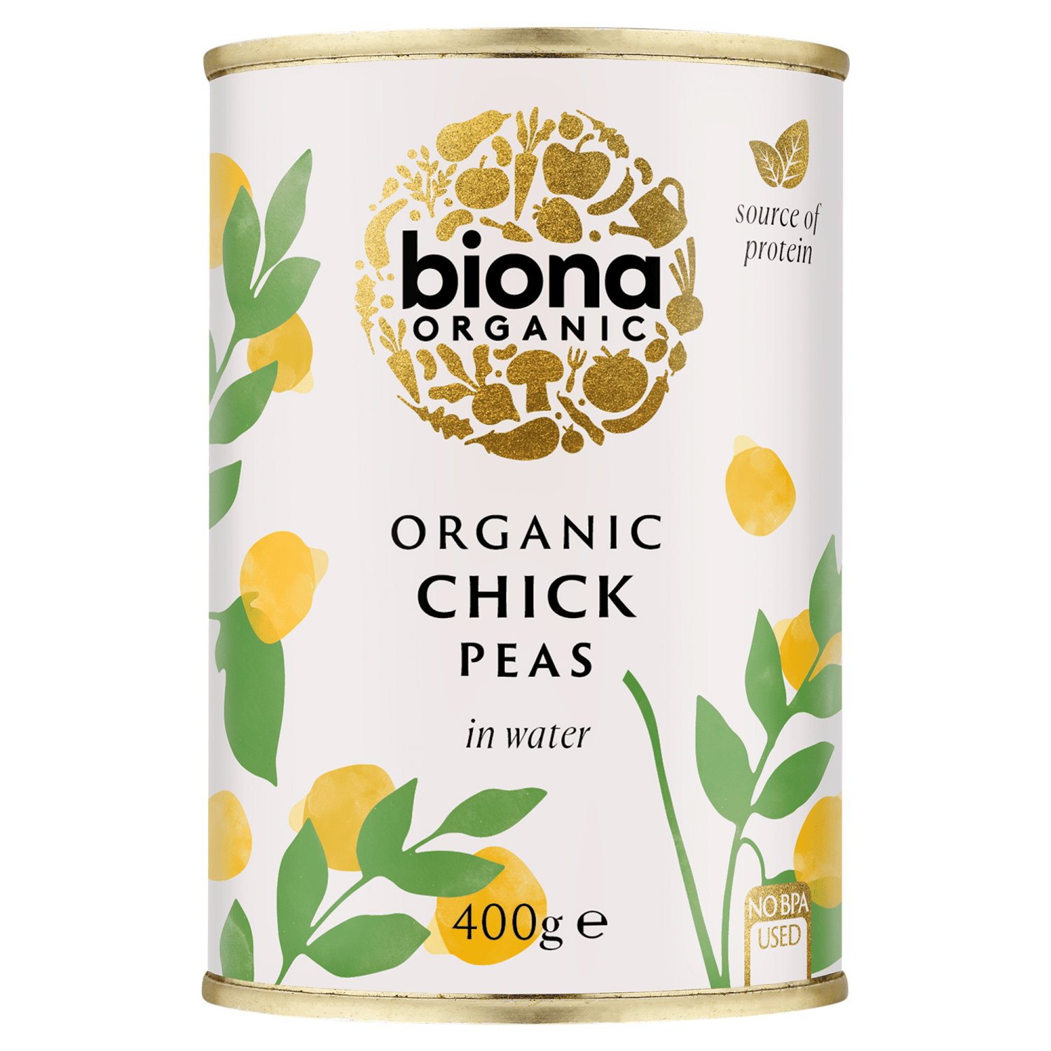 Biona Organic Chick Peas in Water 400g - UK Food & Drink - 5032722301313