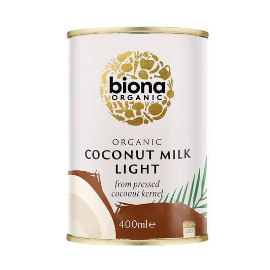 Biona Organic Coconut Milk Light 400ml - UK Food & Drink - 5032722311534