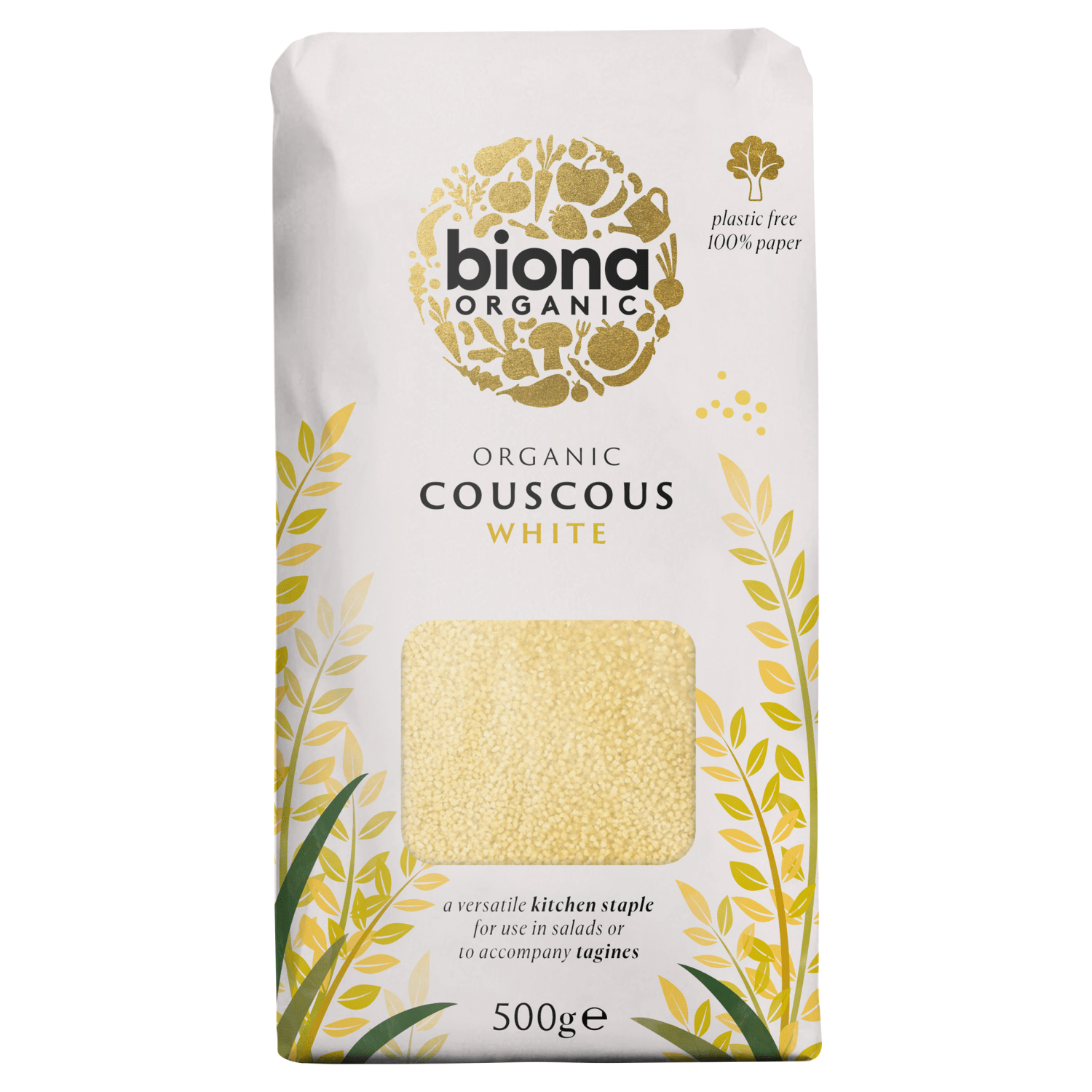 Biona Organic Couscous White 500g - UK Food & Drink - 5032722318410