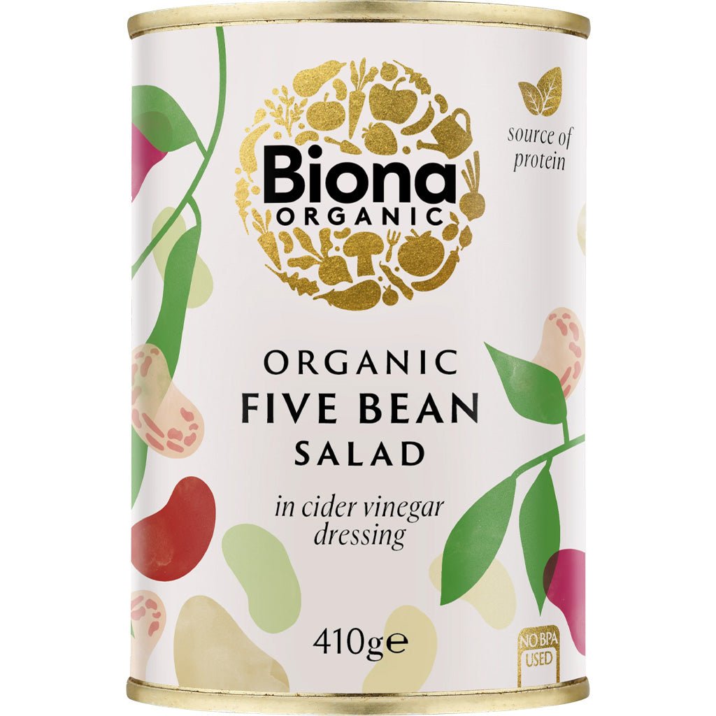 Biona Organic Five Bean Salad 410g - UK Food & Drink - 5032722317932