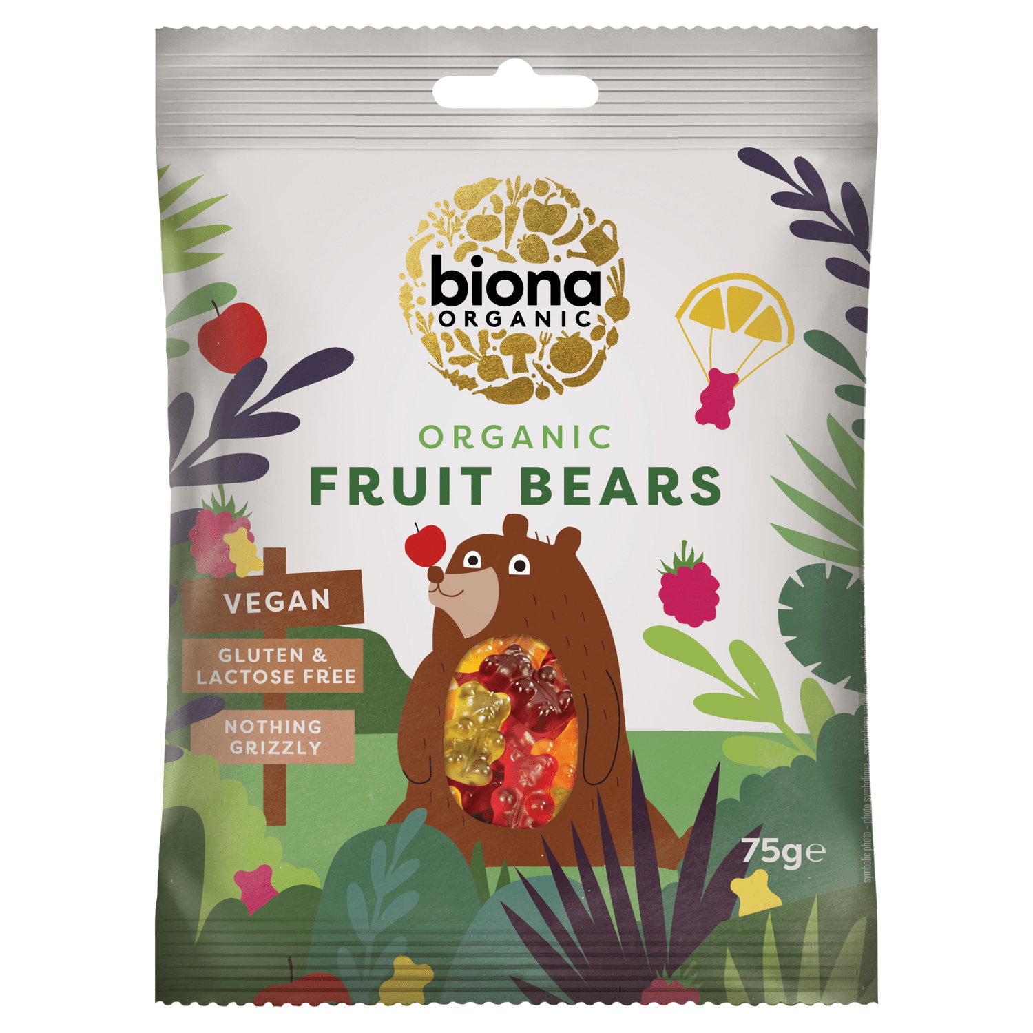 Biona Organic Fruit Bears 75g - UK Food & Drink - 5032722307735