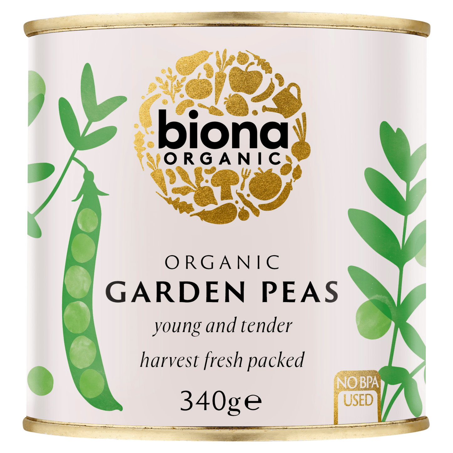 Biona Organic Garden Peas 340g - UK Food & Drink - 5032722317260