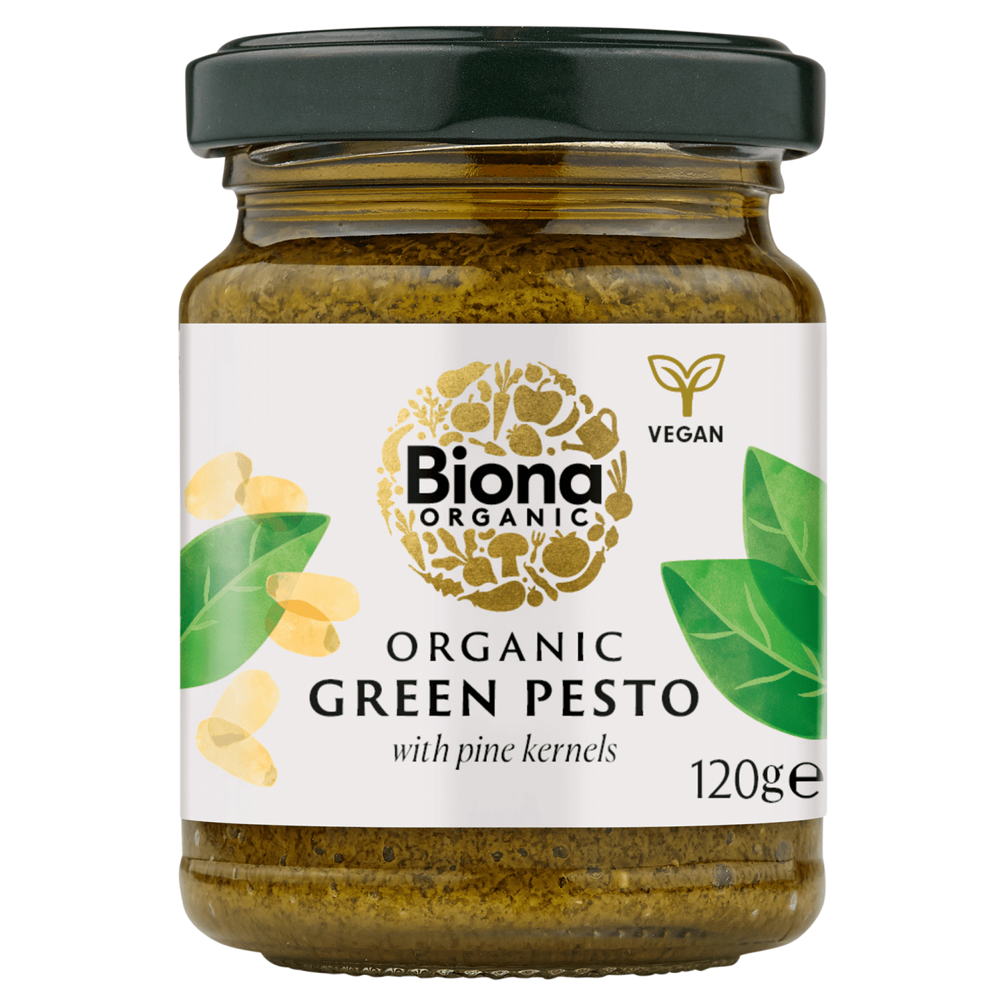 Biona Organic Green Pesto with Pine Kernels 120g - UK Food & Drink - 5032722302075