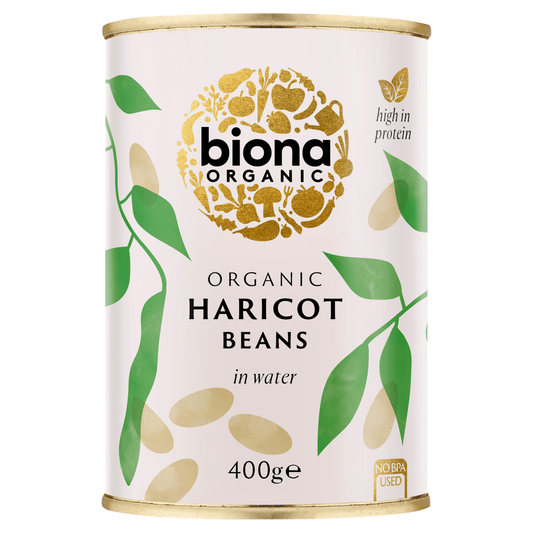 Biona Organic Haricot Beans in Water 400g - UK Food & Drink - 5032722306189