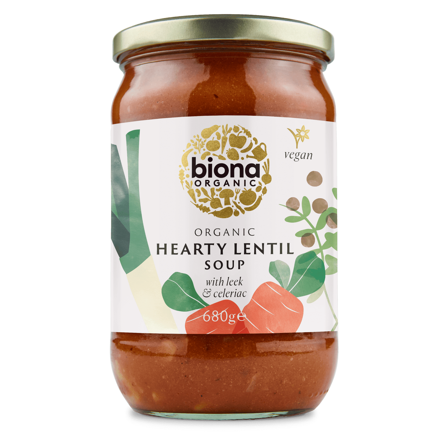 Biona Organic Hearty Lentil Soup 680g - UK Food & Drink - 5032722312845