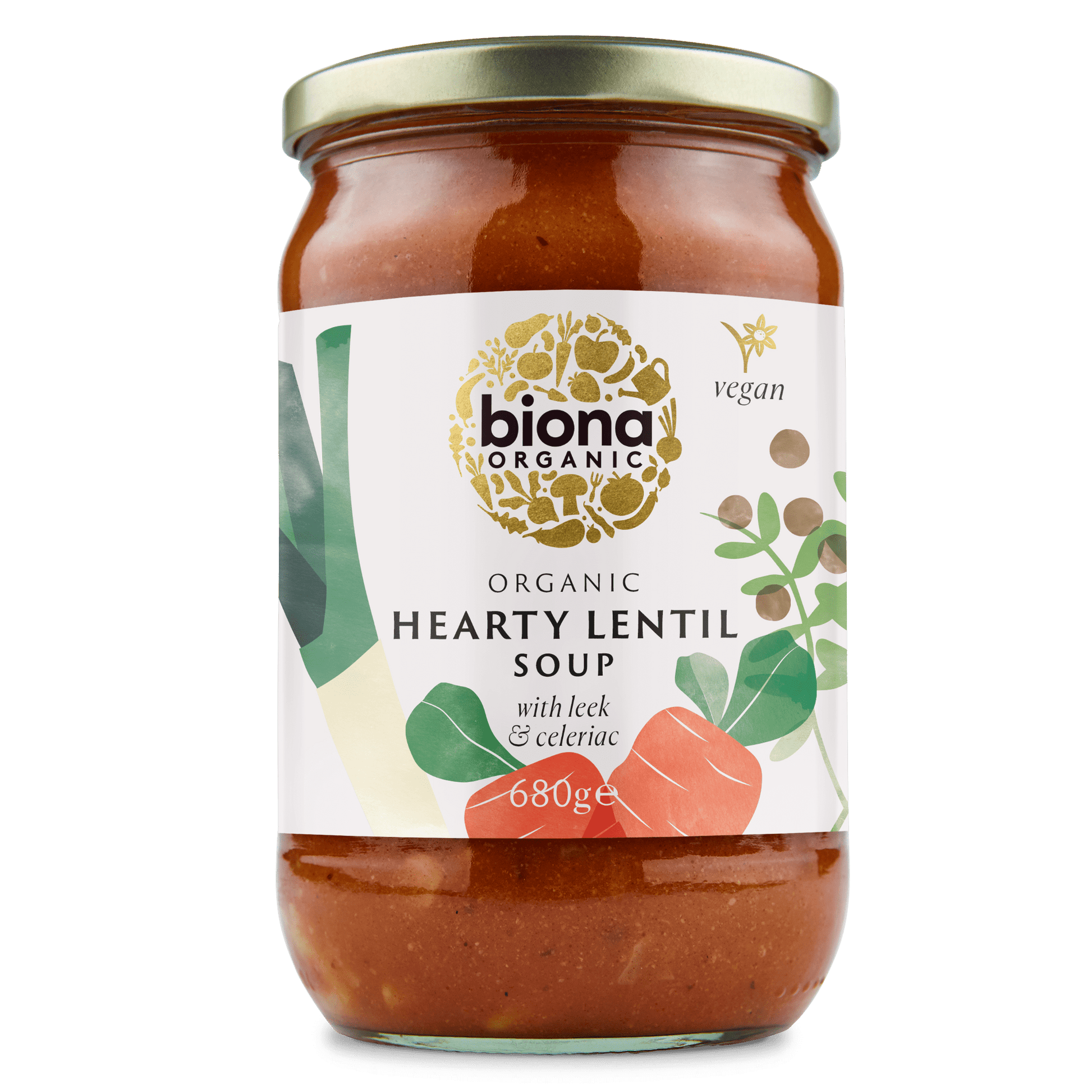 Biona Organic Hearty Lentil Soup 680g - UK Food & Drink - 5032722312845