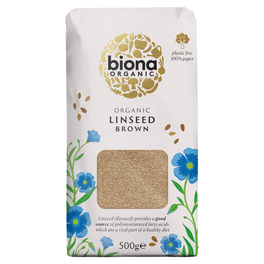 Biona Organic Linseed Brown 500g - UK Food & Drink - 5032722306950