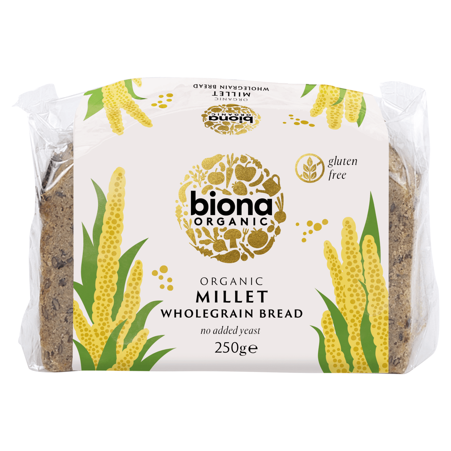 Biona Organic Millet Wholegrain Bread 250g - UK Food & Drink - 5032722301924
