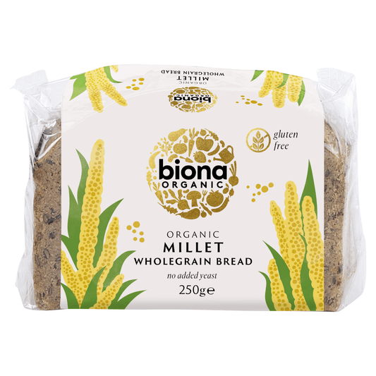 Biona Organic Millet Wholegrain Bread 250g - UK Food & Drink - 5032722301924