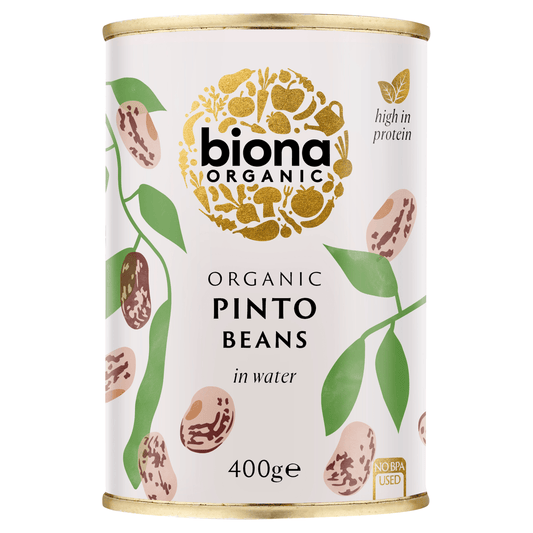 Biona Organic Pinto Beans in Water 400g - UK Food & Drink - 5032722302990