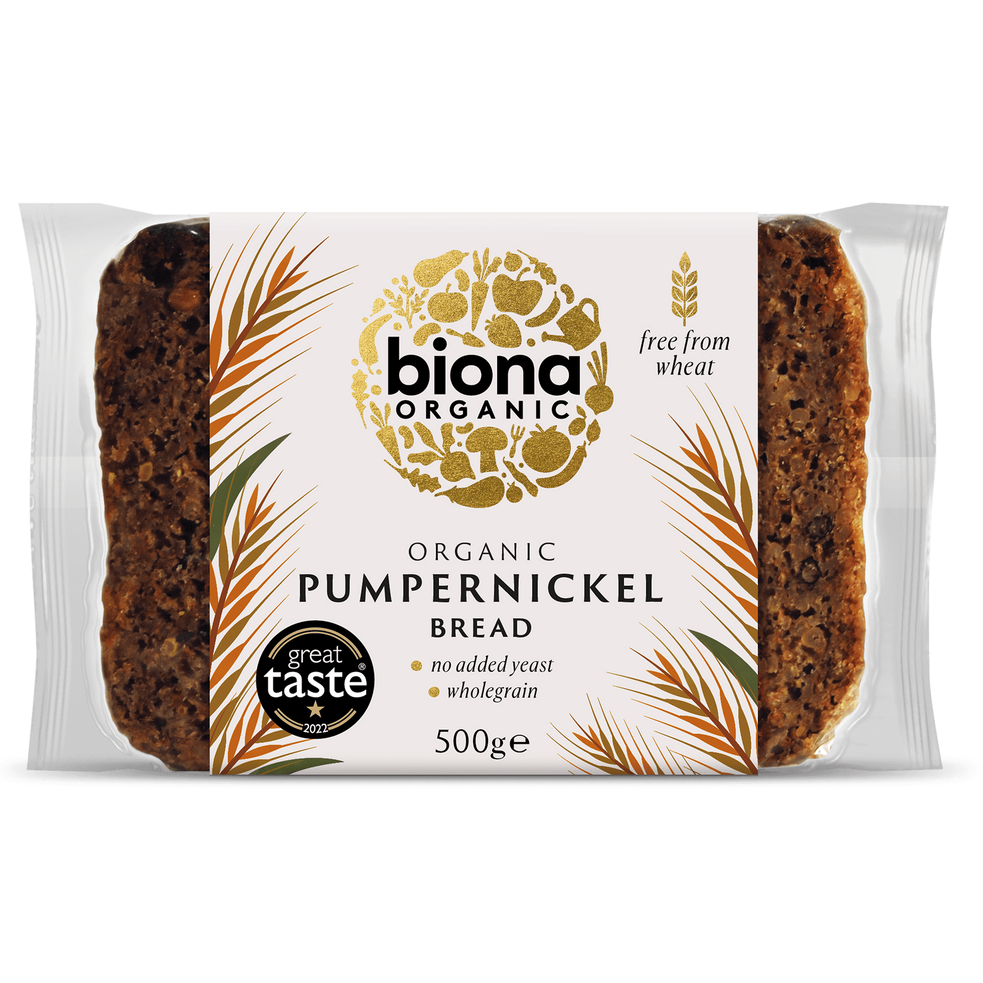 Biona Organic Pumpernickel Bread 500g - UK Food & Drink - 5032722301252