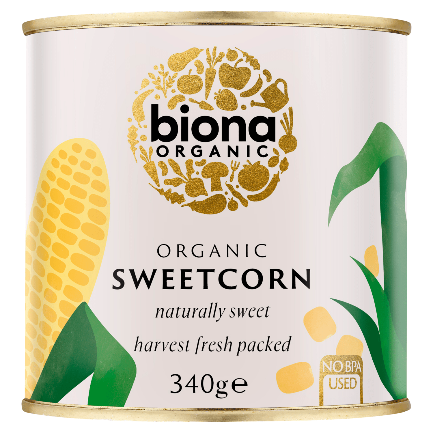 Biona Organic Sweetcorn 340g - UK Food & Drink - 5032722306622