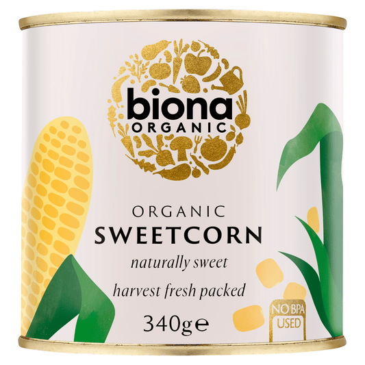 Biona Organic Sweetcorn 340g - UK Food & Drink - 5032722306622