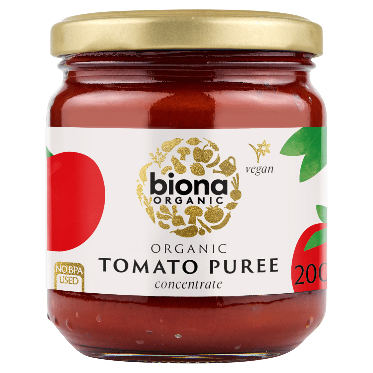 Biona Organic Tomato Puree Concentrate 200g - UK Food & Drink - 5032722301061