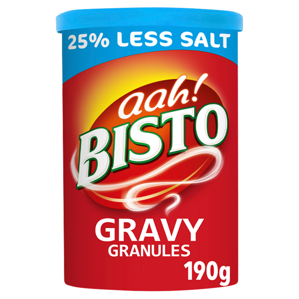 Bisto Reduced Salt Gravy Granules 190g - UK Food & Drink - 5000354919534