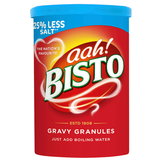 Bisto Reduced Salt Gravy Granules 190g - UK Food & Drink - 5000354919534