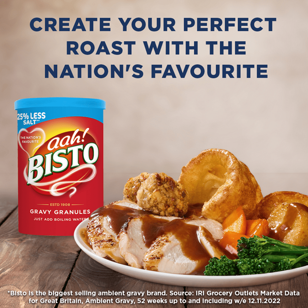 Bisto Reduced Salt Gravy Granules 190g - UK Food & Drink - 5000354919534