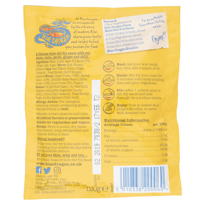 Blue Dragon Chow Mein Stir Fry Sauce 120g - UK Food & Drink - 5010338200060