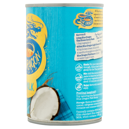 Blue Dragon Light Coconut Milk 400ml - UK Food & Drink - 5010338013363